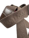 Louis Vuitton Brown & Gold Tone Cloth & Leather Logo Slide Closure Belts Brown & Gold Tone / 85/34