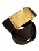 Louis Vuitton Brown & Gold Tone Cloth & Leather Logo Slide Closure Belts Brown & Gold Tone / 85/34