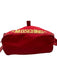 Moschino Red Nylon Gold Tone Hardware Logo Drawstring Top Backpack Bag Red