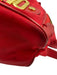 Moschino Red Nylon Gold Tone Hardware Logo Drawstring Top Backpack Bag Red