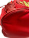 Moschino Red Nylon Gold Tone Hardware Logo Drawstring Top Backpack Bag Red
