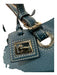 Dooney & Bourke Teal Blue Grained Leather Silver Hardware Two Handles Tote Bag Teal Blue / M