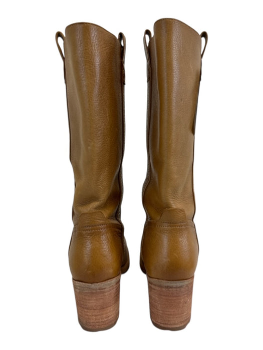 Cleo + Wolf Shoe Size 8.5 B Tan Leather & Rubber Round Toe Boot Shoes Tan / 8.5 B