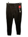 Spanx Size M Black Rayon & Polyester Elastic Waist Skinny Faux Leather Pants Black / M