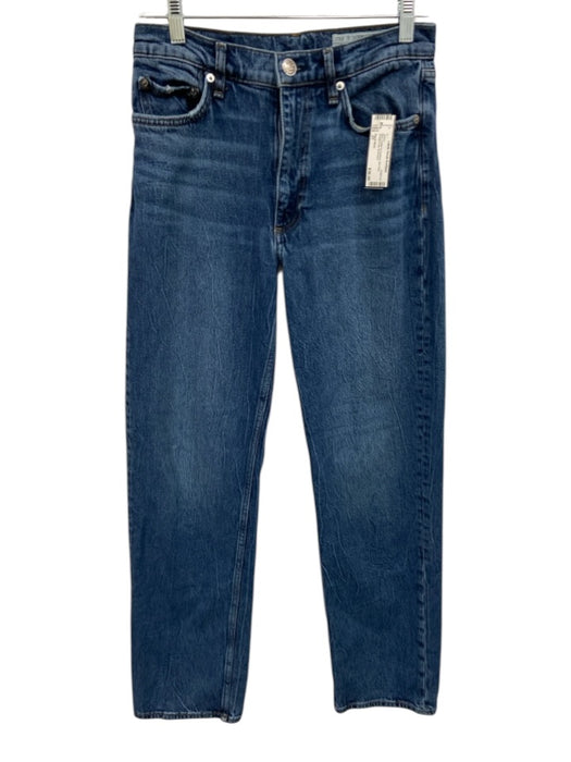 Rag & Bone Size 27 Blue cotton & elastane Mid rise Straight Leg Jeans Blue / 27