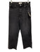 Frame Size 28 Black Cotton & Elastane High Rise Wide Leg Jeans Black / 28