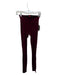 Spanx Size XS Maroon Velvet High Waist Athletic Leggings Maroon / XS