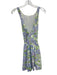 Hill House Size S Blue, Green, White Polyester Criss Cross Back Floral Dress Blue, Green, White / S