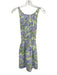 Hill House Size S Blue, Green, White Polyester Criss Cross Back Floral Dress Blue, Green, White / S