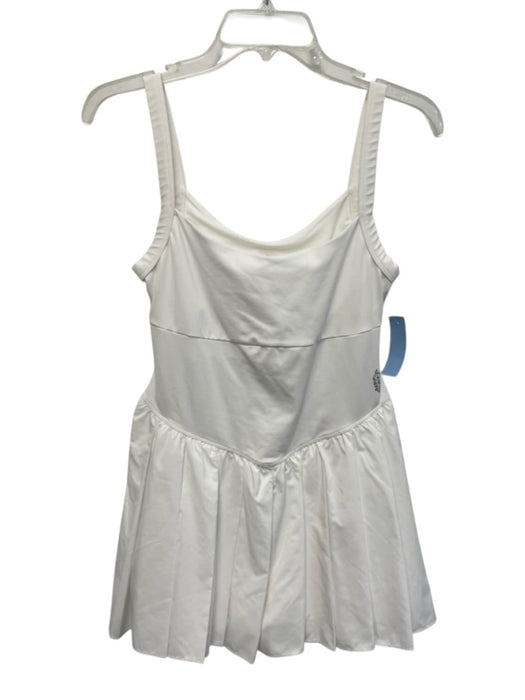 FP Movement Size M White Synthetic Sleeveless Pleated Athletic Dress White / M