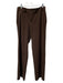 Lauren Ralph Lauren Size 4P Brown Poly & Viscose Wide Leg Pockets Trouser Pants Brown / 4P