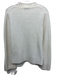 White + Warren Size M Cream Cashmere Cable Knit Round Neck Sweater Cream / M