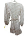 Cleobella Size M Cream & Beige Cotton Floral Long Puff Sleeve Semi Sheer Dress Cream & Beige / M