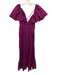 En Saison Size XS Magenta Purple Cotton Eyelet Lace Flutter Sleeve Dress Magenta Purple / XS