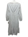 Cinq a Sept Size s / 4 White Cotton & Nylon Long puff sleeve Tiered Dress White / s / 4