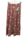 Marea Size S Pink Cotton floral print Elastic Waist Skirt Pink / S