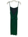 Reformation Size M Green Nylon Shimmer Sleeveless Ruched Midi Dress Green / M