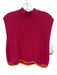 Maeve Size S Pink Cotton Blend Sleeveless Mock Neck Top Pink / S