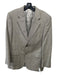 Jack Victor Tan & Multi Silk Blend Plaid 2 Button Men's Blazer 40s