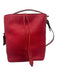 Burberry Red Leather Handbag Cinch Detail Crossbody Gold Hardware Bag Red / L