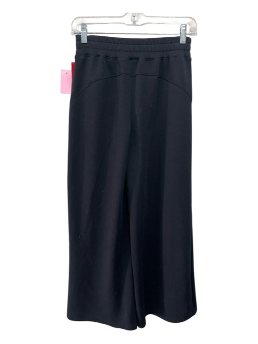 Spanx Size S/P Black Modal Blend Elastic Waist Drawstring Pockets Wide Leg Pants Black / S/P