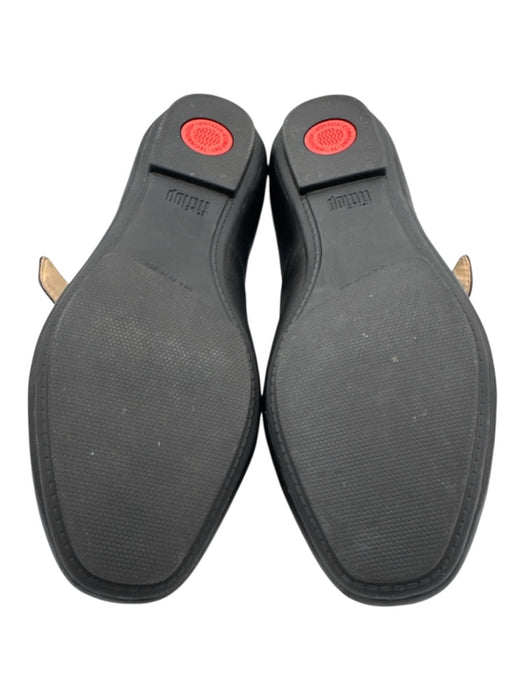 Fitflop Shoe Size 8 Black Leather Upper Mary Jane Buckle Strap Pump Flats Black / 8