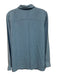 Lauren Ralph Lauren Size 10 Light Blue Silk Long Sleeve Button Up Collared Top Light Blue / 10