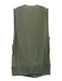 Blank London Size M Sage Green & Multi Viscose Sleeveless Sequined V Neck Top Sage Green & Multi / M