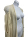 Loewe Size L Cream Mohair Blend Open Knit Back Logo Twist Detail Cardigan Cream / L