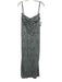 House of CB Size L Silver & Gray Lace Floral corset Maxi Dress Silver & Gray / L