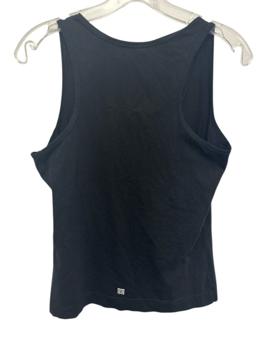 Givenchy Size M Black & White Cotton Blend Logo Racerback Tank Top Black & White / M