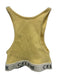 Celine Size S Yellow, White, Black Cotton Blend Ribbed Logo Band Crop sports bra Yellow, White, Black / S
