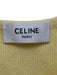 Celine Size S Yellow, White, Black Cotton Blend Ribbed Logo Band Crop sports bra Yellow, White, Black / S