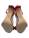 Vince Camuto Shoe Size 10 Red textile upper Beaded High Heel Ankle Strap Sandals Red / 10