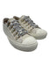 Christian Dior Shoe Size 40 Cream White Canvas Rubber Sole logo laces Sneakers Cream White / 40