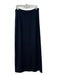 St John Basics Size 14 Black Wool Blend Midi Elastic Waist Knit Skirt Black / 14