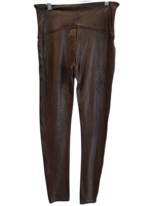 Spanx Size XL Brown Nylon Blend Bronze Metallic Spandex Leggings Brown / XL
