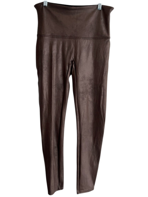 Spanx Size XL Brown Nylon Blend Bronze Metallic Spandex Leggings Brown / XL