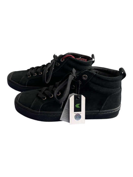 Cariuma Shoe Size 9 Black Suede High Top Lace Up Sneakers Black / 9