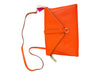 Milly Orange Leather envelope flap Gold Hardware Magnetic Close Cross Body Bag Orange / M