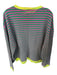 We The Free Size XS Pink & Green Cotton Long Sleeve Striped Sweatshirt Pink & Green / XS