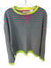 We The Free Size XS Pink & Green Cotton Long Sleeve Striped Sweatshirt Pink & Green / XS