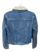 Levi's Size S Med Dark Wash Cotton Faux Shearling Denim Jacket Med Dark Wash / S