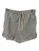 Madewell Size S Grey & Tan Cotton Stripe Drawstring Waist Pockets Shorts Grey & Tan / S