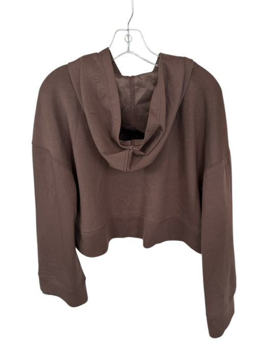 FP Movement Size M Brown Polyester Blend Cropped Hood Hoodie Brown / M