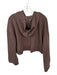 FP Movement Size M Brown Polyester Blend Cropped Hood Hoodie Brown / M