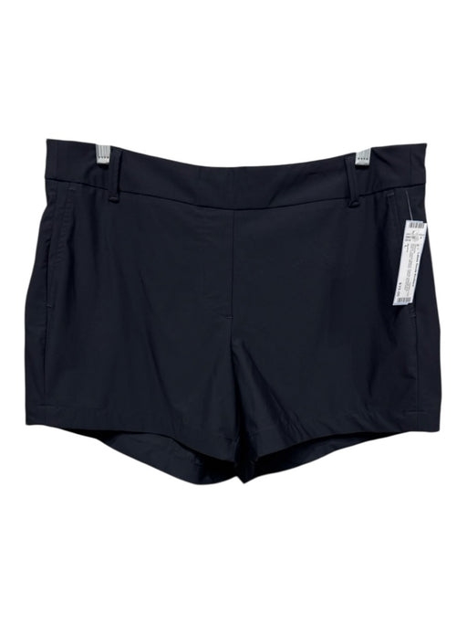 Spanx Size L Black Nylon Blend Elastic Waistband Belt Loops Athletic Shorts Black / L