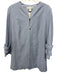 Sara Campbell Size M Light Blue Viscose Blend 3/4 Sleeve Ruffle Detail Jacket Light Blue / M
