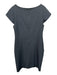 M.M. Lafleur Size 10 Gray No Fabric Tag Wide Neck Cap Sleeve Back Zip Dress Gray / 10