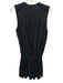 Ramy Brook Size L Black Polyester Sleeveless Keyhole Front Smocked Waist Dress Black / L